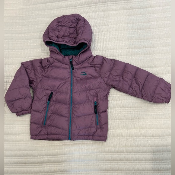 L.L. Bean Toddler Ultralight 650 Down Jacket - Purple -Size 3T - Picture 2 of 6